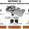MetroKit 1K - podzemní pohon pro křídlovou bránu